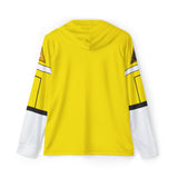 Carranger Yellow Racer Hoodie (Full Print) Super Sentai Custom Lightweight, Breathable, Workout, Pull over, Fitness, Retro