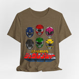 Zyuranger Team Tee Custom Graphic Art Cosplay Shirts Rangers Retro Vintage 90s