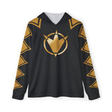 Abaranger Black Hoodie (Full Print) Lightweight, Breathable, workout, pull over, fitness Hoodie Super Sentai Custom