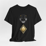 Black Shield Tee Super Sentai T Shirt Custom Graphic Art Cosplay Shirts Rangers Retro Vintage 90s