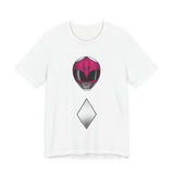 Zyuranger Pink Helmet Tee Super Sentai T Shirt Custom Graphic Art Cosplay Shirts Rangers Retro Vintage 90s Tee