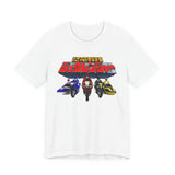 Zyuranger Bikes Tee Super Sentai T Shirt Custom Graphic Art Cosplay Shirts Power Rangers Retro Vintage 90s