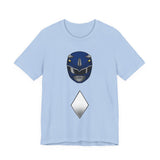 Blue Helmet Tee Super Sentai T Shirt Custom Graphic Art Cosplay Shirts Rangers Retro Vintage 90s