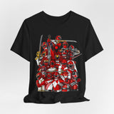 Sentai Front and Back Tee  Custom Graphic Art Cosplay Shirts Rangers Retro Vintage 90s