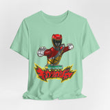 Kyoryuger Red Tee Super Sentai T Shirt Custom Graphic Art Cosplay Shirts Rangers Retro Vintage 90s