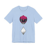 Zyuranger Pink Helmet Tee Super Sentai T Shirt Custom Graphic Art Cosplay Shirts Rangers Retro Vintage 90s Tee