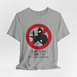 No Laser Beams Tee Custom Graphic Art Cosplay Shirts Rangers Retro Vintage 90s