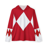 Zyuranger Red Hoodie (Full Print) Lightweight, Breathable, workout, pull over, fitness Hoodie Super Sentai Custom