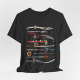 Sentai Swords Tee Super Sentai T Shirt Custom Graphic Art Cosplay Shirts Rangers Retro Vintage 90s Tee