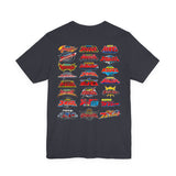 Sentai Front and Back Tee  Custom Graphic Art Cosplay Shirts Rangers Retro Vintage 90s