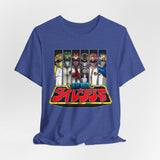 Dairanger Team Tee Super Sentai T Shirt Custom Graphic Art Cosplay Shirts Rangers Retro Vintage 90s