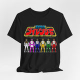 Dairanger keys Tee Super Sentai T Shirt Custom Graphic Art Cosplay Shirts Rangers Retro Vintage 90s