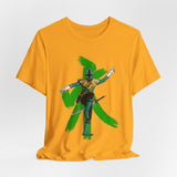 Green Samurai Dragon Ranger Tee Custom Graphic Art Cosplay Shirts Rangers Retro Vintage 90s
