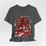 Sentai Red Tee  Custom Graphic Art Cosplay Shirts Rangers Retro Vintage 90s