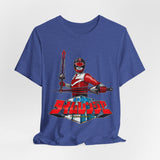 Time Red Tee Super Sentai T Shirt Custom Graphic Art Cosplay Shirts Rangers Retro Vintage 90s