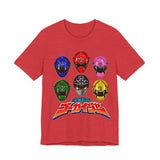 Gokaiger Gokai Helmet Tee Custom Graphic Art Cosplay Shirts Rangers Retro Vintage 90s