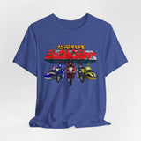 Zyuranger Bikes Tee Super Sentai T Shirt Custom Graphic Art Cosplay Shirts Power Rangers Retro Vintage 90s