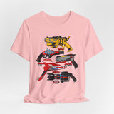 Sentai Blasters Tee Super Sentai T Shirt Custom Graphic Art Cosplay Shirts  Retro Vintage 90s