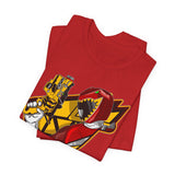 Dino Red Tee Super Sentai T Shirt Custom Graphic Art Cosplay Shirts Rangers Retro Vintage 90s