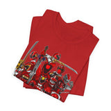 Sentai Front and Back Tee  Custom Graphic Art Cosplay Shirts Rangers Retro Vintage 90s