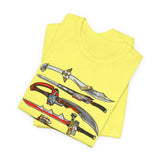 Sentai Swords Tee Super Sentai T Shirt Custom Graphic Art Cosplay Shirts Rangers Retro Vintage 90s Tee