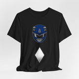 Blue Helmet Tee Super Sentai T Shirt Custom Graphic Art Cosplay Shirts Rangers Retro Vintage 90s
