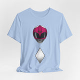 Zyuranger Pink Helmet Tee Super Sentai T Shirt Custom Graphic Art Cosplay Shirts Rangers Retro Vintage 90s Tee