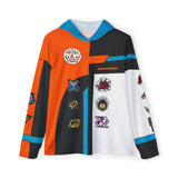 Boonboomger Orange Champion Hoodie (Full Print) Lightweight, Breathable, workout, pull over, fitness Hoodie Super Sentai Custom