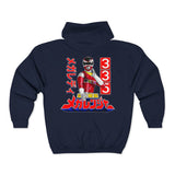 Megaranger MegaRed Full Zip Hoodie Custom Graphic Art Cosplay Shirts Rangers Retro Vintage 90s