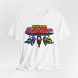 Zyuranger Bikes Tee Super Sentai T Shirt Custom Graphic Art Cosplay Shirts Power Rangers Retro Vintage 90s