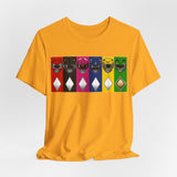 Rangers Tee Custom Graphic Art Cosplay Shirts Rangers Retro Vintage 90s