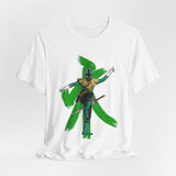 Green Samurai Dragon Ranger Tee Custom Graphic Art Cosplay Shirts Rangers Retro Vintage 90s
