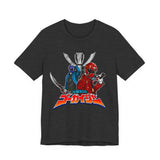 Gokaiger Gokai Red/Blue Tee Super Sentai T Shirt Custom Graphic Art Cosplay Shirts Rangers Retro Vintage 90s