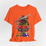 Zyuranger Mechas Tee  Custom Graphic Art Cosplay Shirts Rangers Retro Vintage 90s