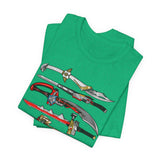 Sentai Swords Tee Super Sentai T Shirt Custom Graphic Art Cosplay Shirts Rangers Retro Vintage 90s Tee