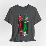 BFF Rangers Tee  Custom Graphic Art Cosplay Shirts Rangers Retro Vintage 90s