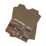 Sentai Swords Tee Super Sentai T Shirt Custom Graphic Art Cosplay Shirts Rangers Retro Vintage 90s Tee