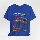 Sentai Swords Tee Super Sentai T Shirt Custom Graphic Art Cosplay Shirts Rangers Retro Vintage 90s Tee