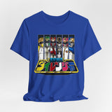 Dairanger Team Colors Tee Super Sentai T Shirt Custom Graphic Art Cosplay Shirts Power Rangers Retro Vintage 90s