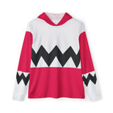 Gingaman Pink Hoodie (Full Print) Super Sentai Custom Lightweight, Breathable, Workout, Pull over, Fitness, Retro