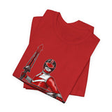 Time Red Tee Super Sentai T Shirt Custom Graphic Art Cosplay Shirts Rangers Retro Vintage 90s