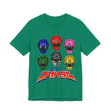 Gokaiger Gokai Helmet Tee Custom Graphic Art Cosplay Shirts Rangers Retro Vintage 90s