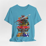 Zyuranger Mechas Tee  Custom Graphic Art Cosplay Shirts Rangers Retro Vintage 90s