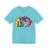Once a Ranger Tee Super Sentai T Shirt Custom Graphic Art Cosplay Shirts Rangers Retro Vintage 90s