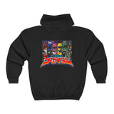 Gokaiger Full Zip Hoodie Custom Graphic Art Cosplay Shirts Rangers Retro Vintage 90s