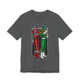 BFF Rangers Tee  Custom Graphic Art Cosplay Shirts Rangers Retro Vintage 90s