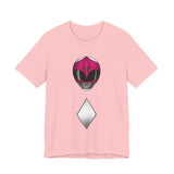 Zyuranger Pink Helmet Tee Super Sentai T Shirt Custom Graphic Art Cosplay Shirts Rangers Retro Vintage 90s Tee
