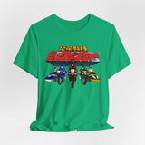Zyuranger Bikes Tee Super Sentai T Shirt Custom Graphic Art Cosplay Shirts Power Rangers Retro Vintage 90s