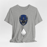 Blue Helmet Tee Super Sentai T Shirt Custom Graphic Art Cosplay Shirts Rangers Retro Vintage 90s
