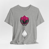 Zyuranger Pink Helmet Tee Super Sentai T Shirt Custom Graphic Art Cosplay Shirts Rangers Retro Vintage 90s Tee